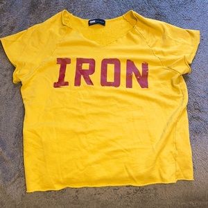 Golden Aesthetics “IRON” shirt  - XL - YELLOW